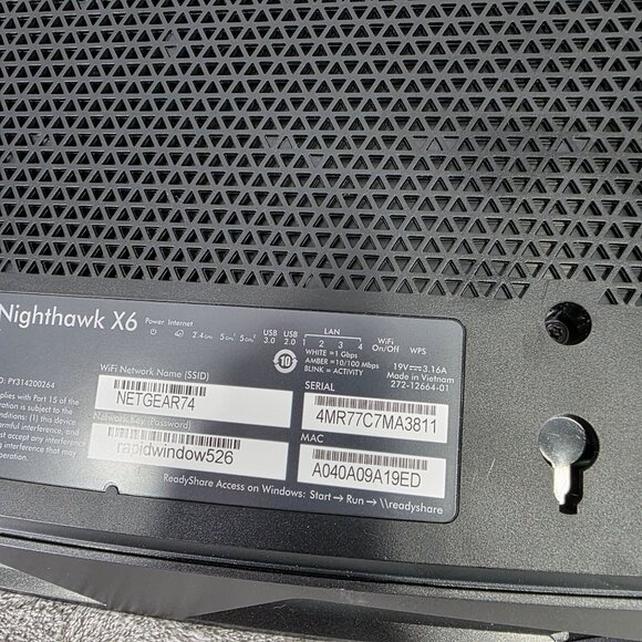 Net Gear Nighthawk X6 AC3200 Tri-Band WiFi Router R8000 Tested Works - Picture 5 of 6